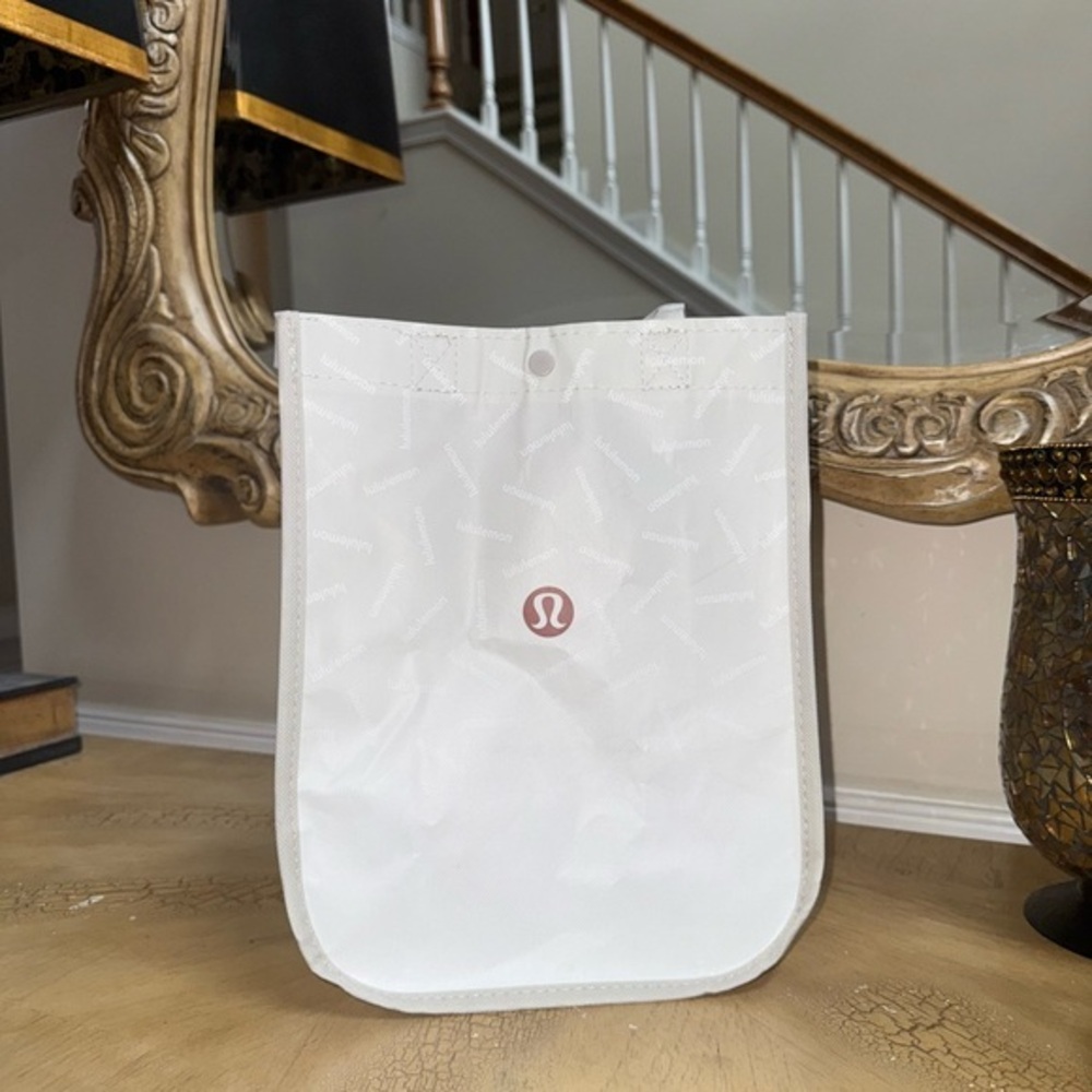 Lululemon Athletica White Reusable Shopping Bag